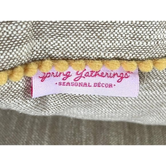 Spring Gatherings Embroidered Crocket Throw Pillows Set of 2 - Picture 10 of 12